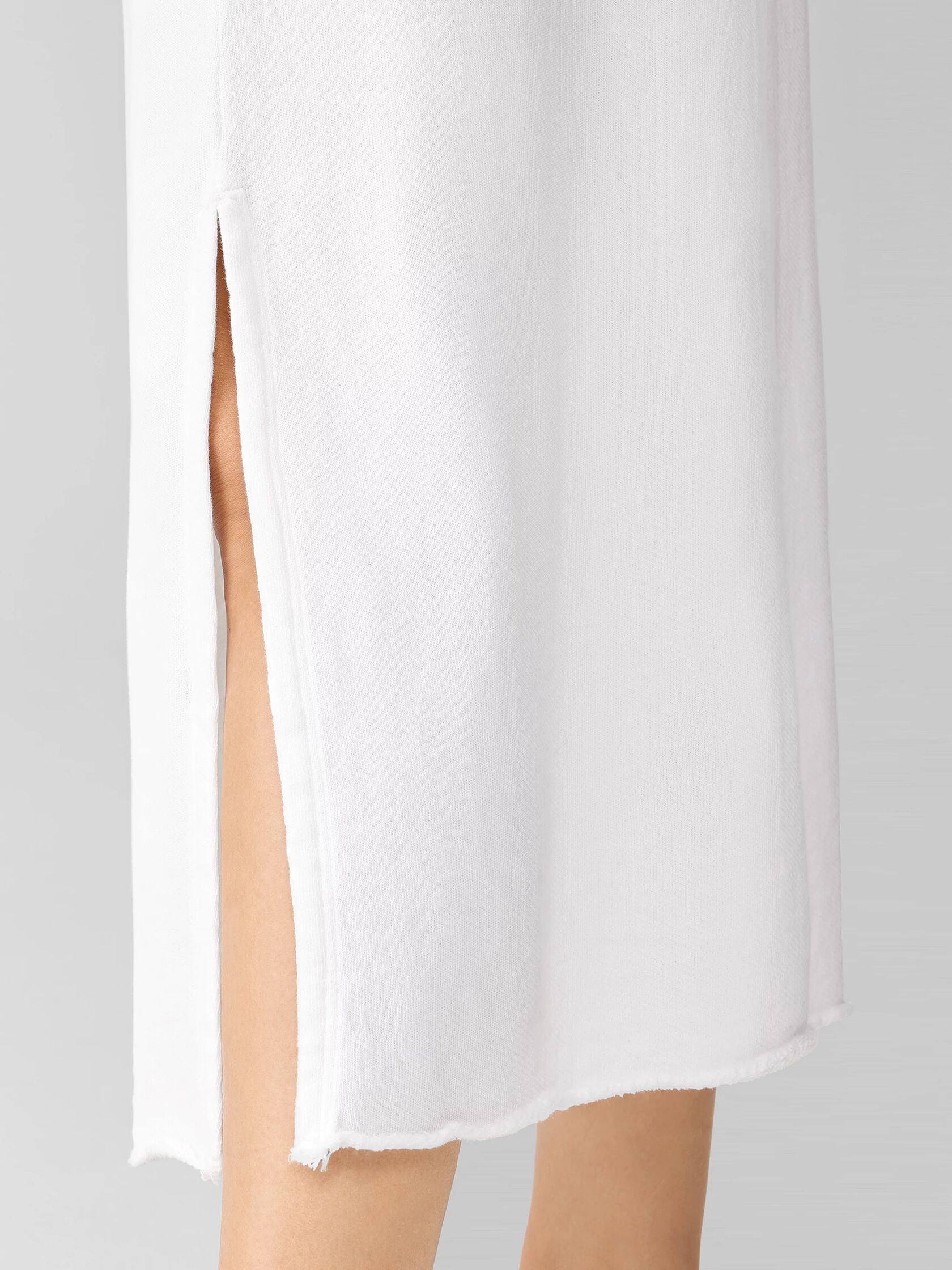 Lightweight Organic Cotton Terry A-Line Skirt