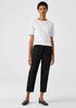 Organic Cotton Twill Tapered Cropped Pant