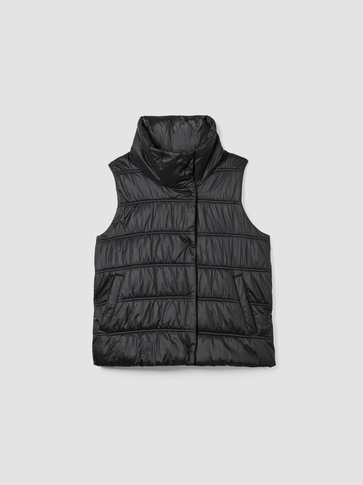 Eggshell Recycled Nylon Stand Collar Vest
