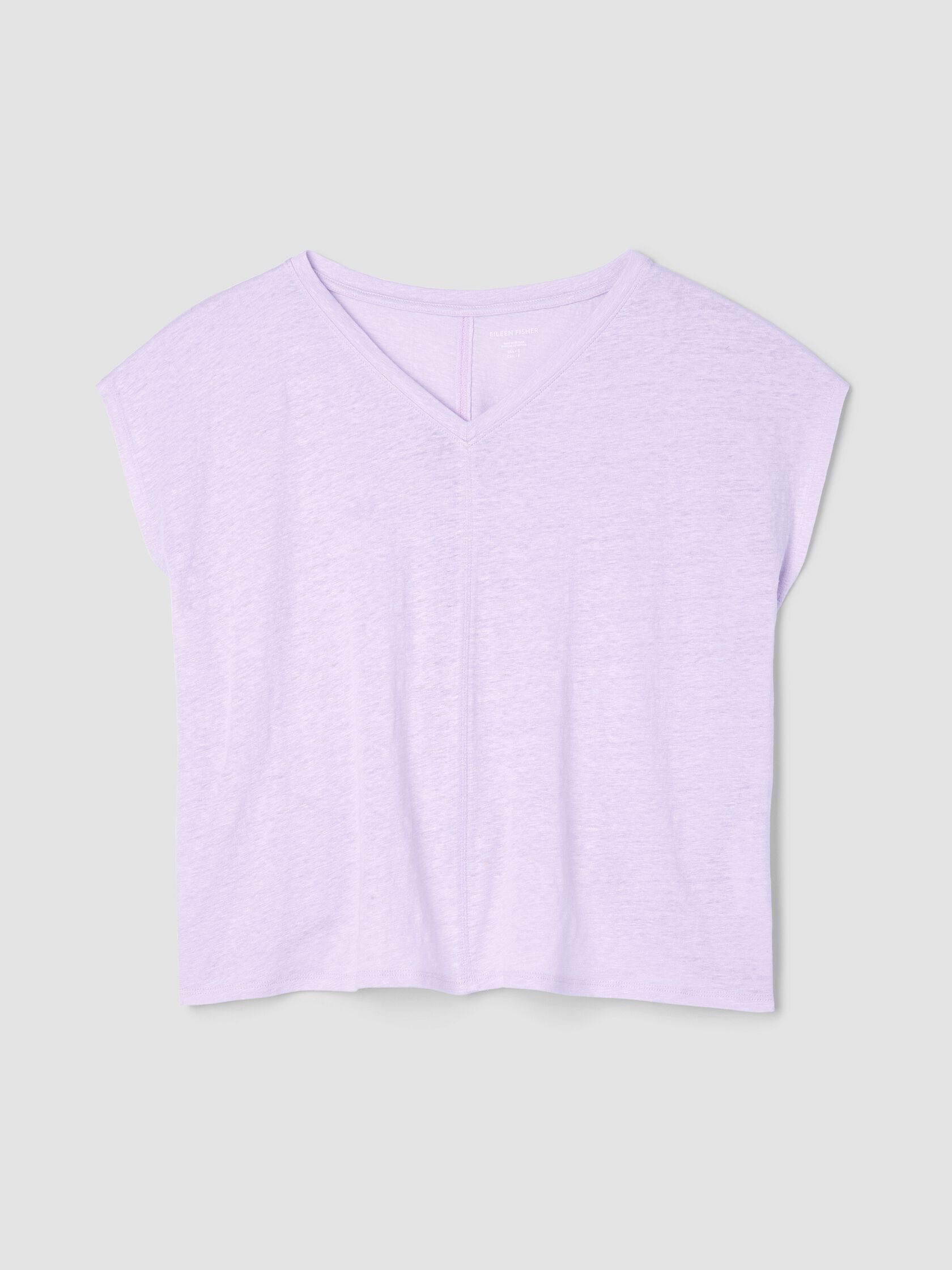 Organic Linen Jersey V-Neck Tee