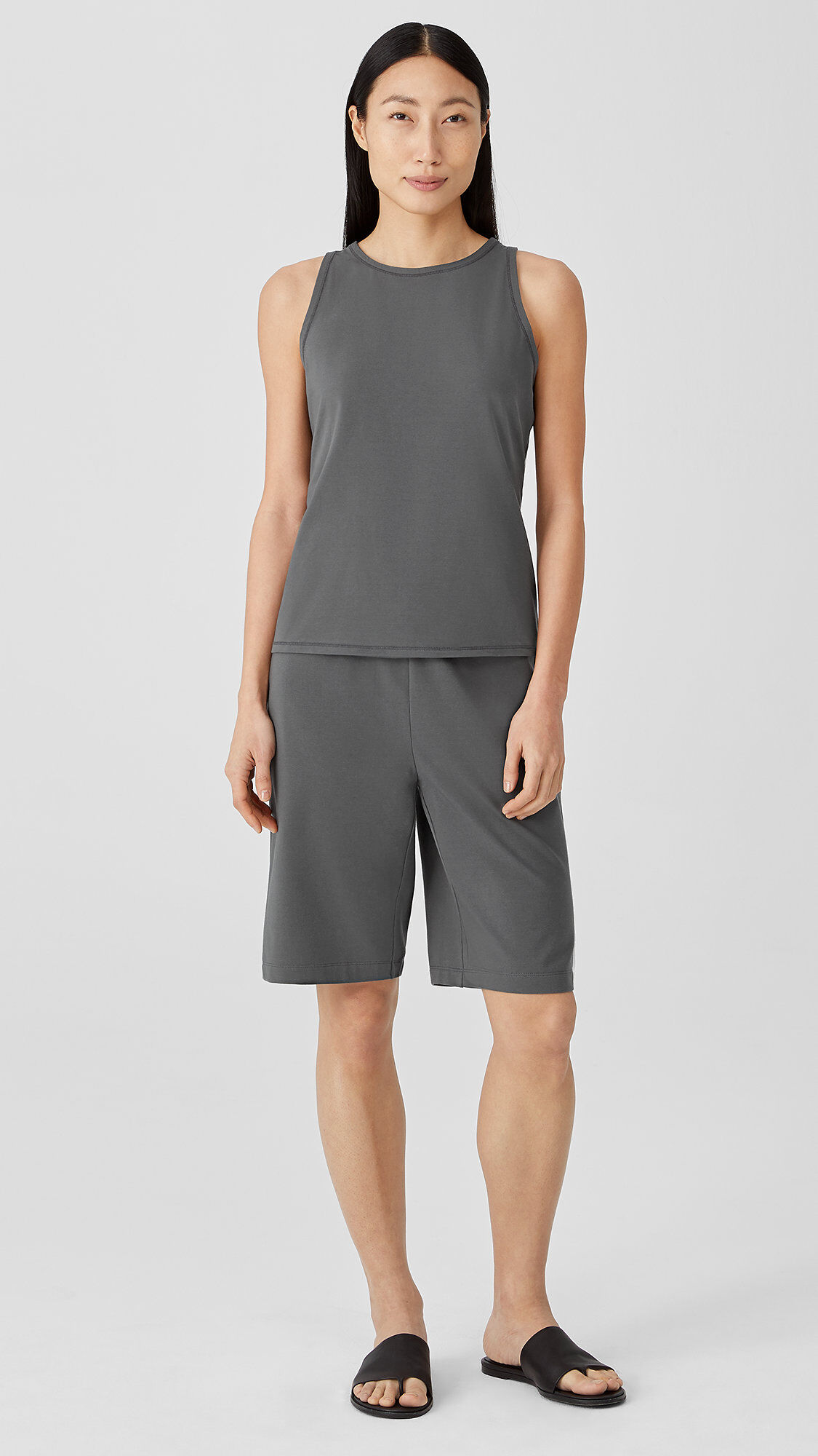 Traceable Organic Cotton Jersey Shorts | EILEEN FISHER