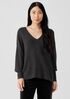 Merino V-Neck Top in Regenerative Wool