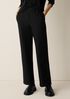 Washable Stretch Crepe Straight Pant