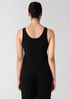 Stretch Silk Jersey Scoop Neck Tank