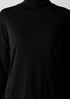 Stretch Silk Jersey Turtleneck Top