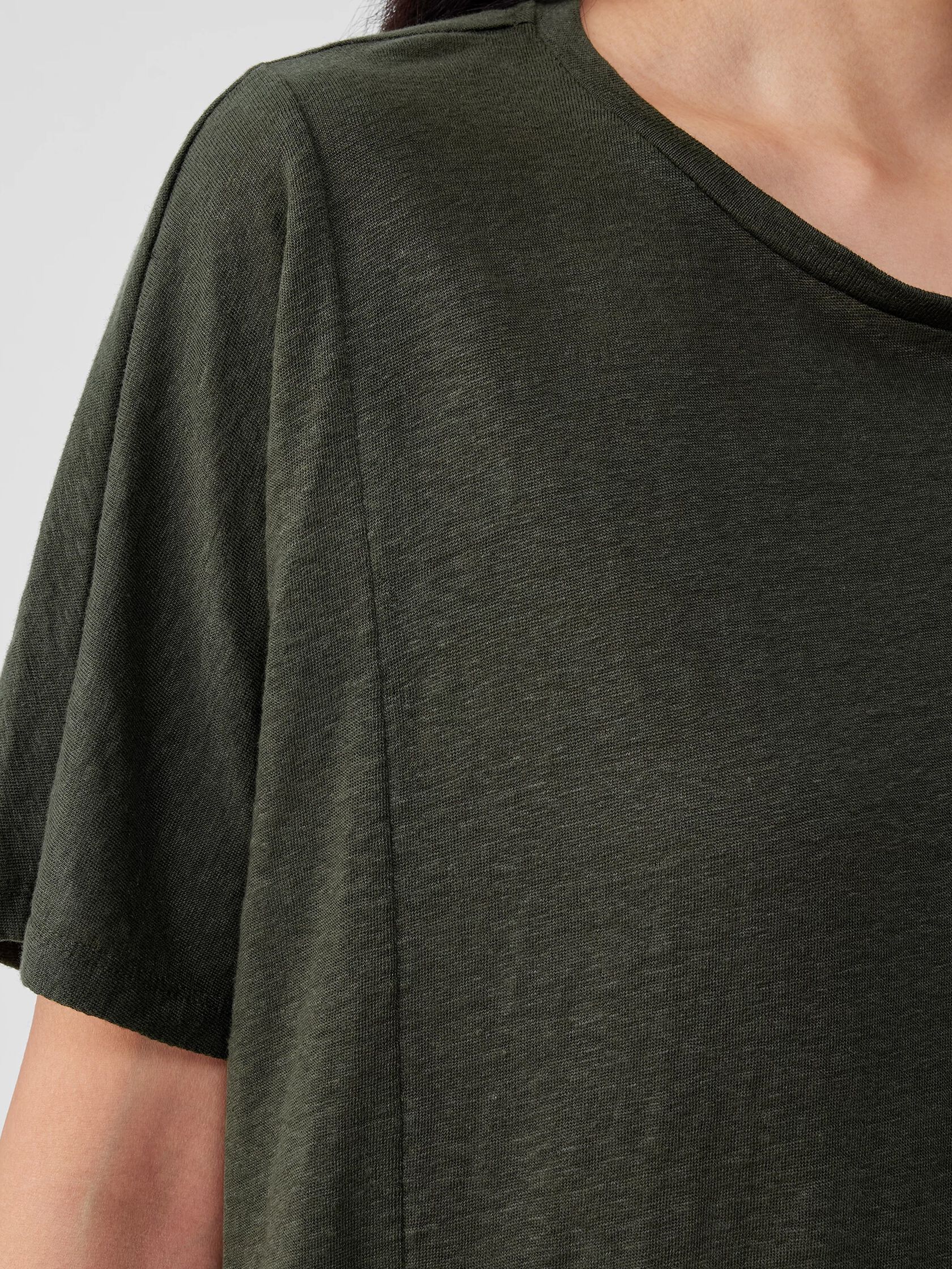 Organic Linen Jersey Long Tee