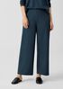 Boiled Wool Jersey Wide-Leg Pant