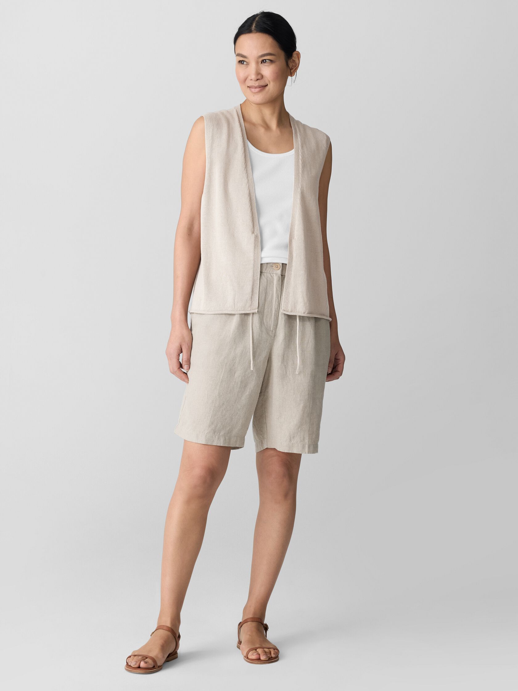 Organic Linen Cotton Vest