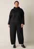 Lightweight Ponte Funnel Neck Top