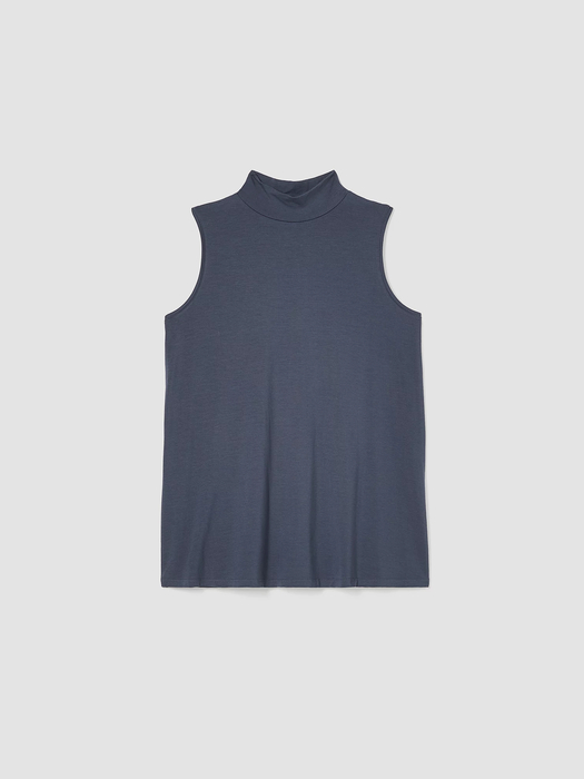 Fine Jersey Mock Neck Tank