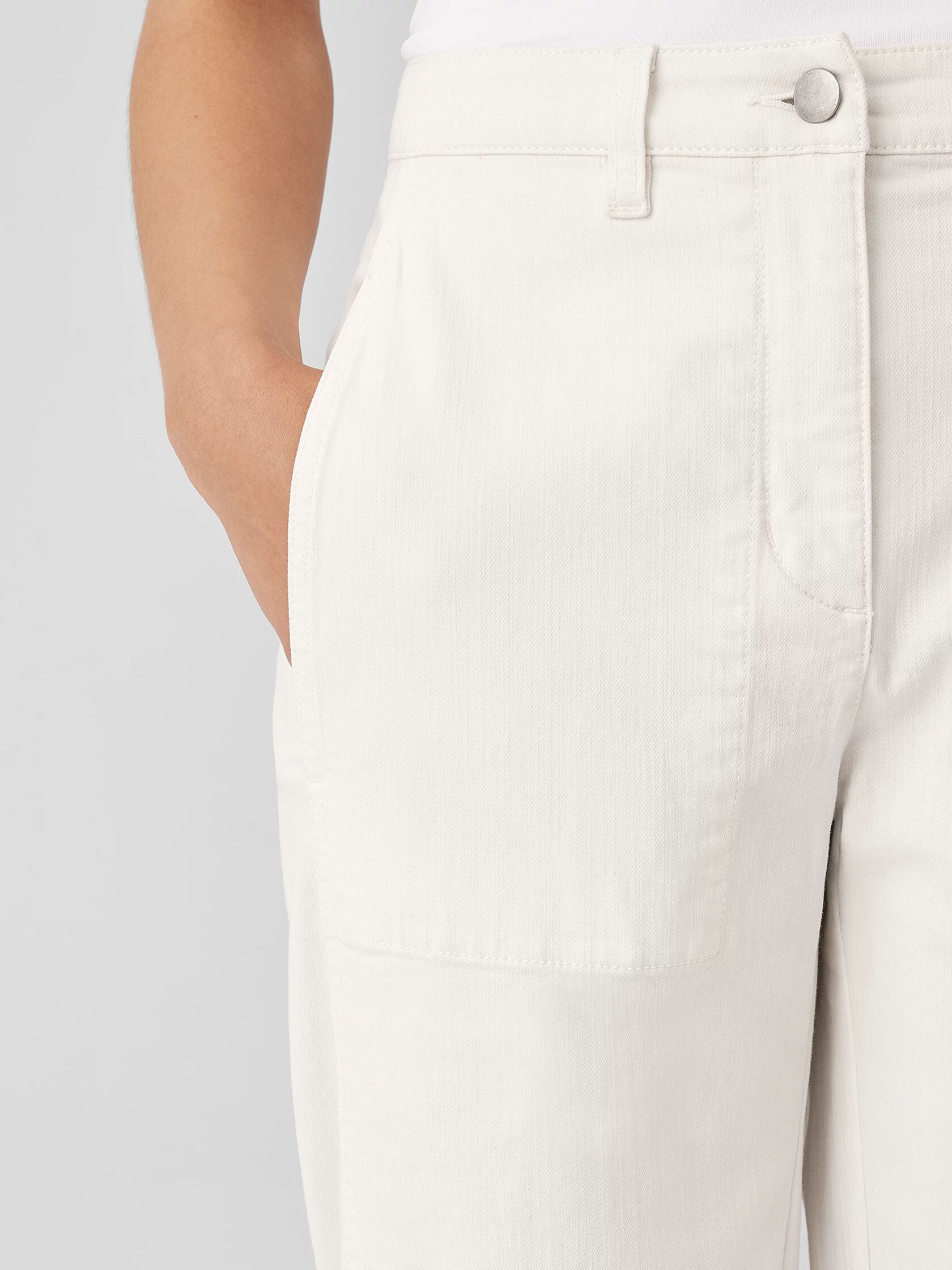 Undyed Organic Cotton Denim Lantern Pant