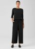 Washable Flex Ponte Wide-Leg Pant