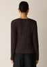 Bubble Jacquard Round Neck Top