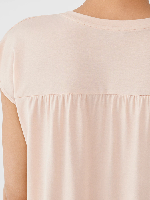 Fine Jersey Shirred-Back Top