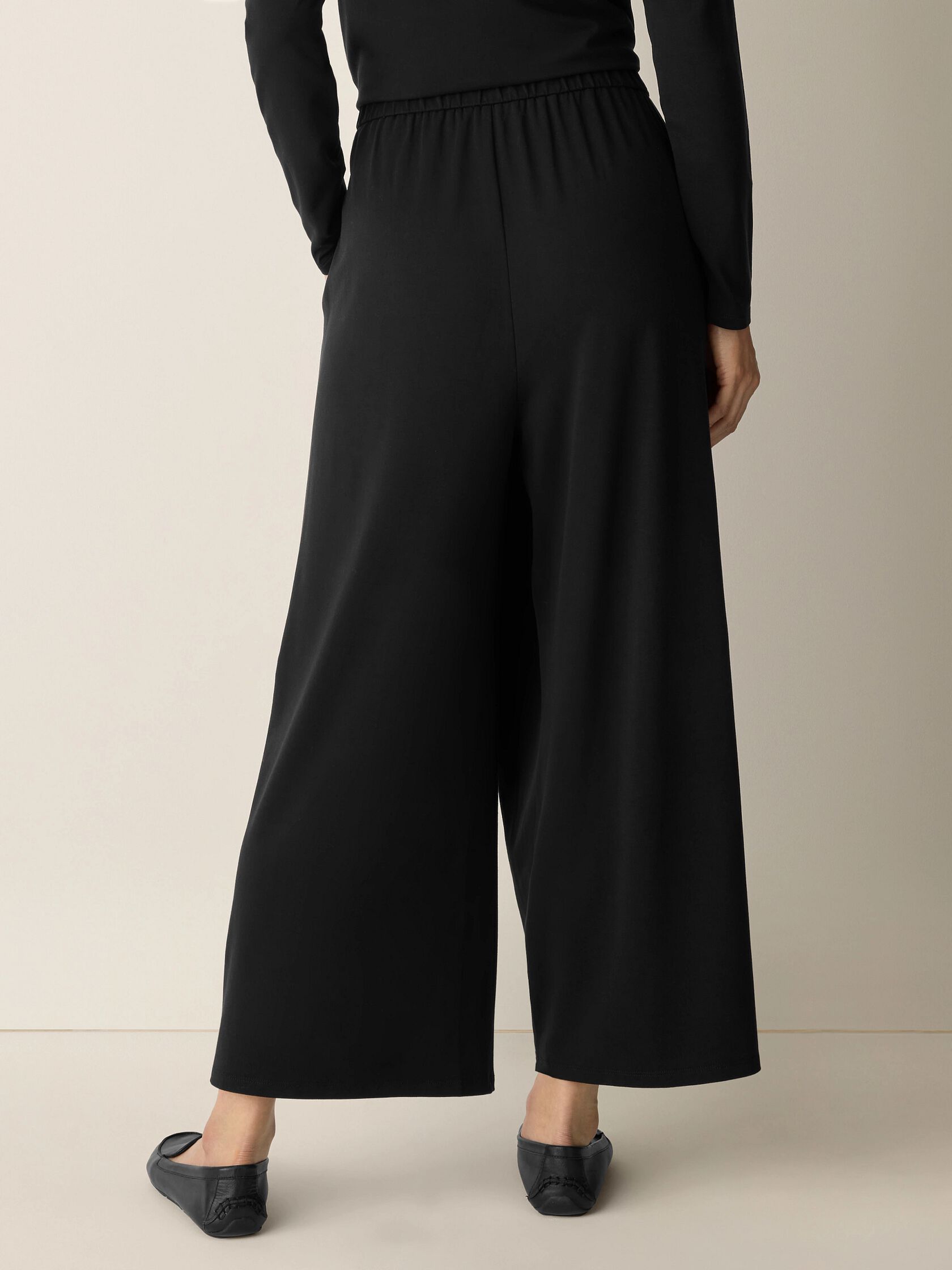 Stretch Jersey Knit Wrap Pant