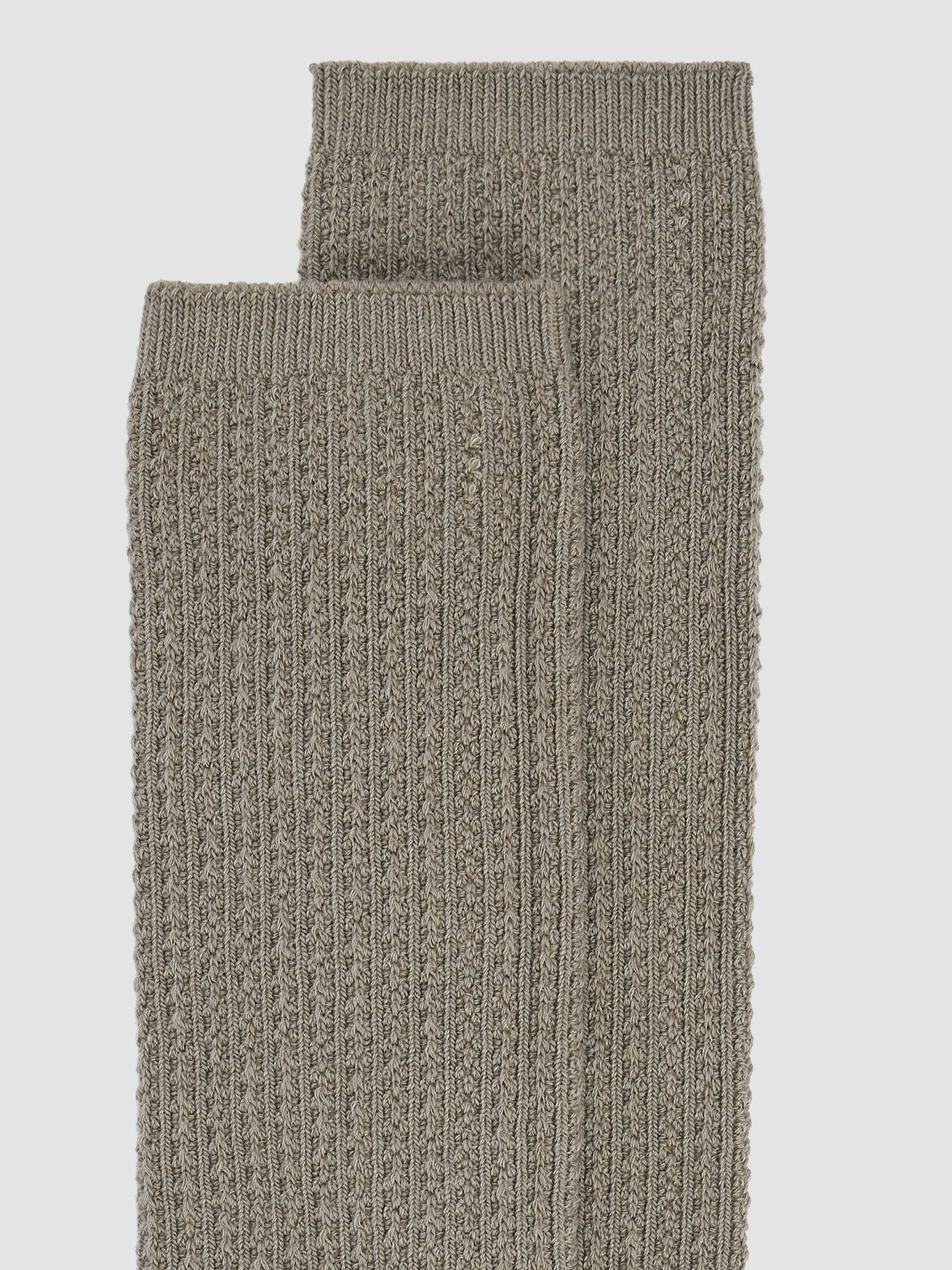 Cotton Marl Pointelle Sock