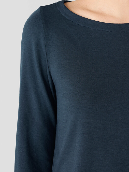 Fine Jersey Bateau Neck Top