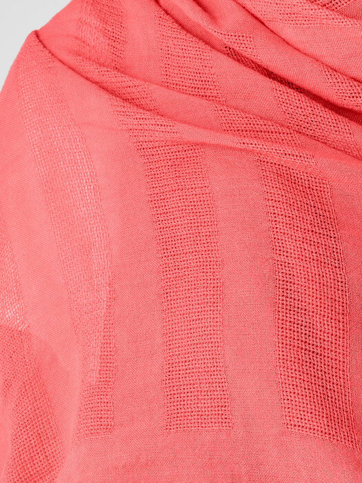 Organic Cotton Mesh Stripe Scarf