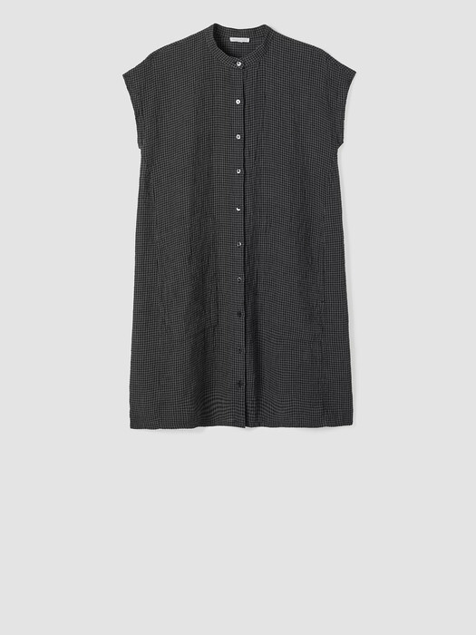 Puckered Organic Linen Shirtdress | EILEEN FISHER Puckered Organic Linen Shirtdress | EILEEN FISHER