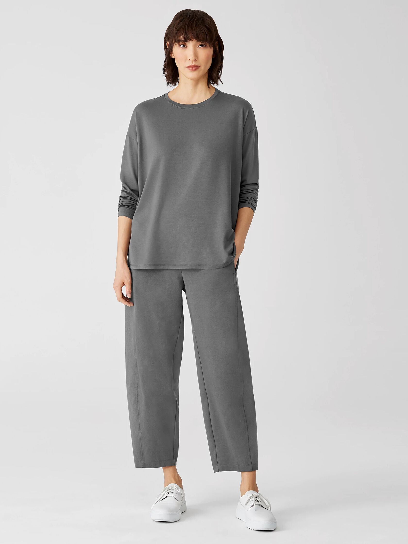 Organic Cotton Ponte Lantern Pant