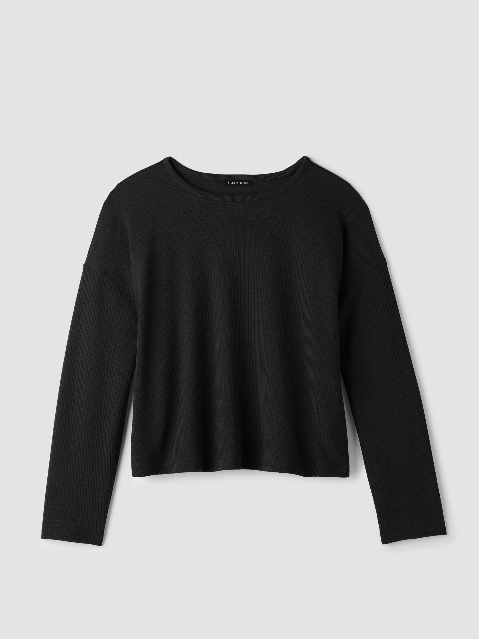 Waffle Cotton Blend Doubleknit Box-Top