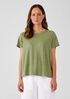 Organic Linen Jersey Crew Neck Tee