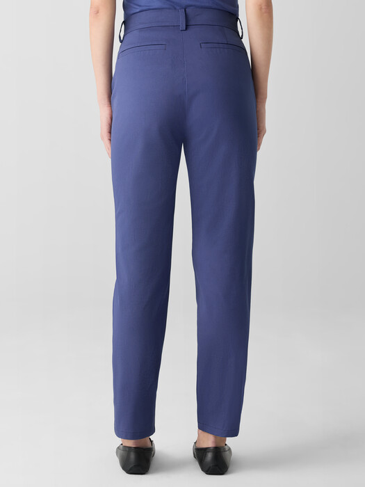 Stretch Cotton Twill Tapered Trouser Pant