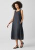 Washed Organic Linen Délavé Lantern Dress