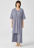 Slubby Organic Cotton V-Neck Sleep Robe