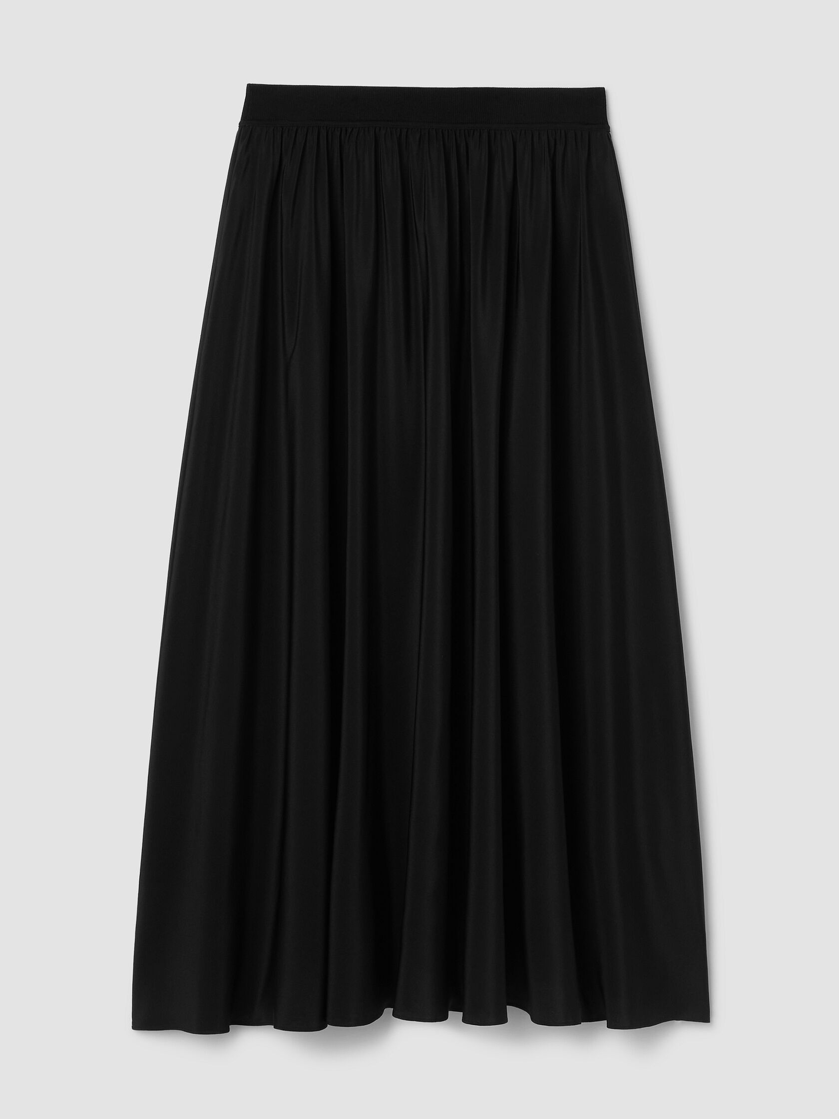 Silk Crepe de Chine Circle Skirt