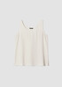 Silk Georgette Crepe Scoop Neck Tank