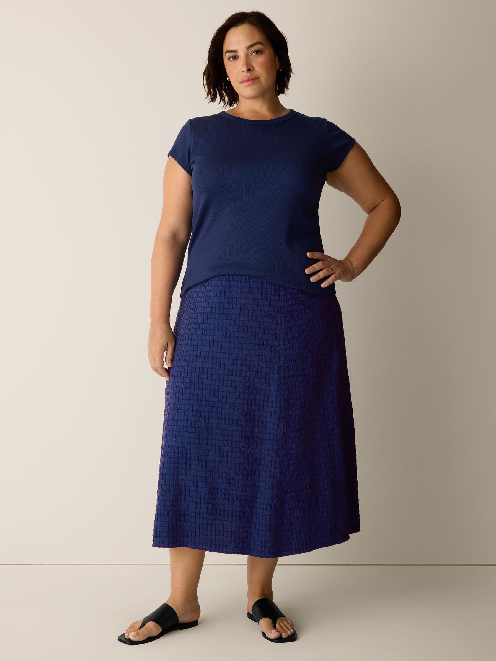 Organic Cotton Voile Box Skirt