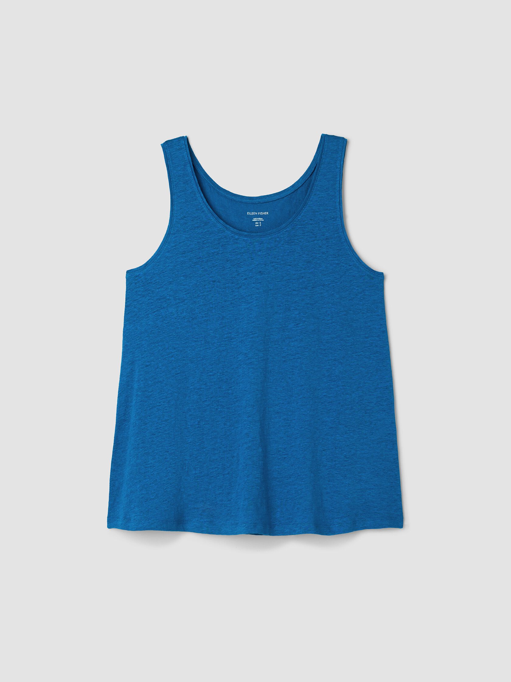 Organic Linen Jersey Scoop Neck Tank