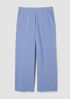 Garment-Dyed Organic Cotton Terry Wide-Leg Pant