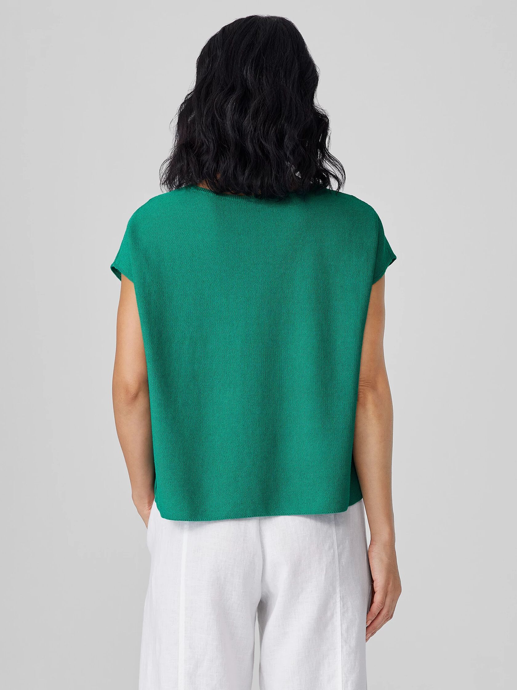 Organic Linen Cotton Square Top