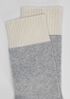 Cozy Recycled Nylon Cashmere Color-Blocked Sock