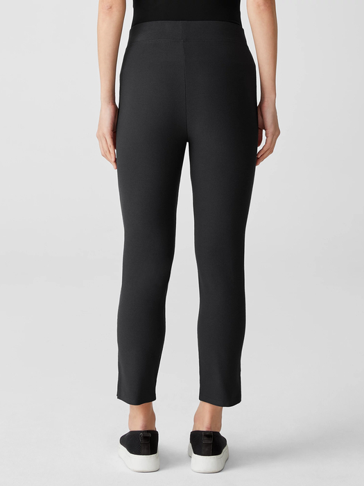 Washable Stretch Crepe Pant with Slits