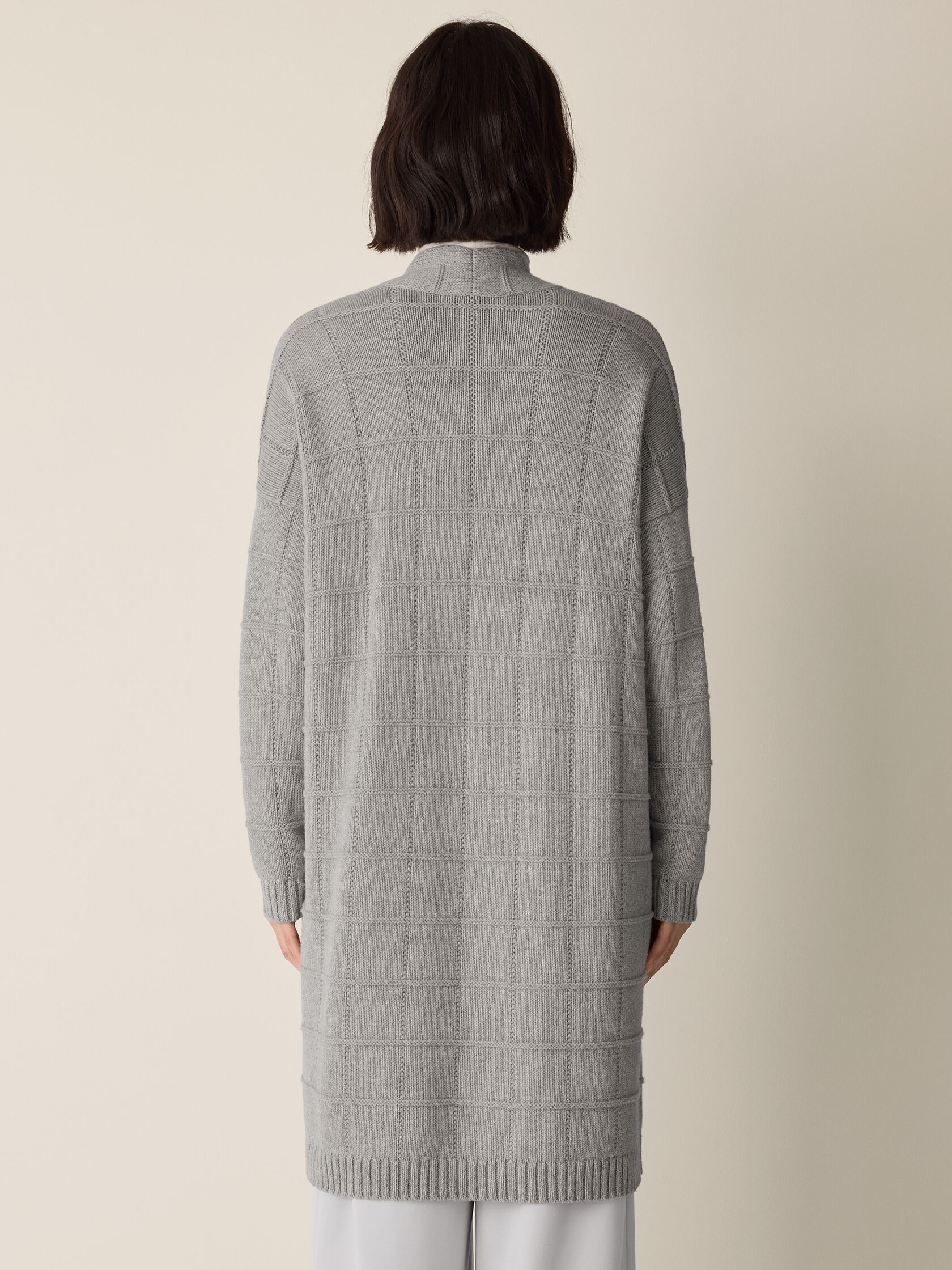 Cotton & Recycled Cashmere Long Cardigan
