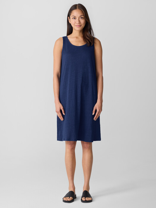 Organic Linen Jersey Tank Dress