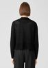 Organic Linen Cotton Tuck Cropped Cardigan