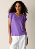 Organic Linen Jersey V-Neck Tee
