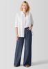 Airy Organic Cotton Twill Wide Trouser Pant