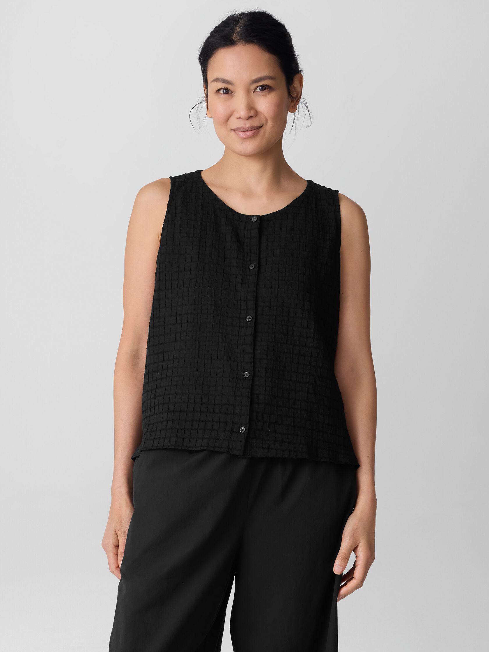 Organic Cotton Voile Box Vest