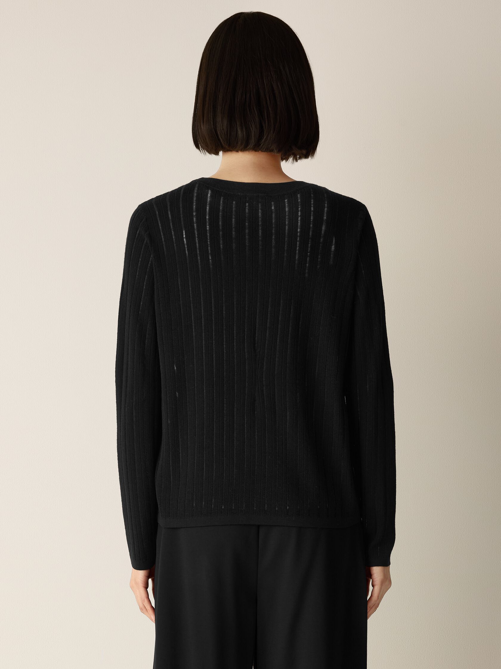 Superfine Merino Crew Neck Top in Regenerative Wool