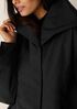 Light Cotton Nylon High Collar Padded Coat