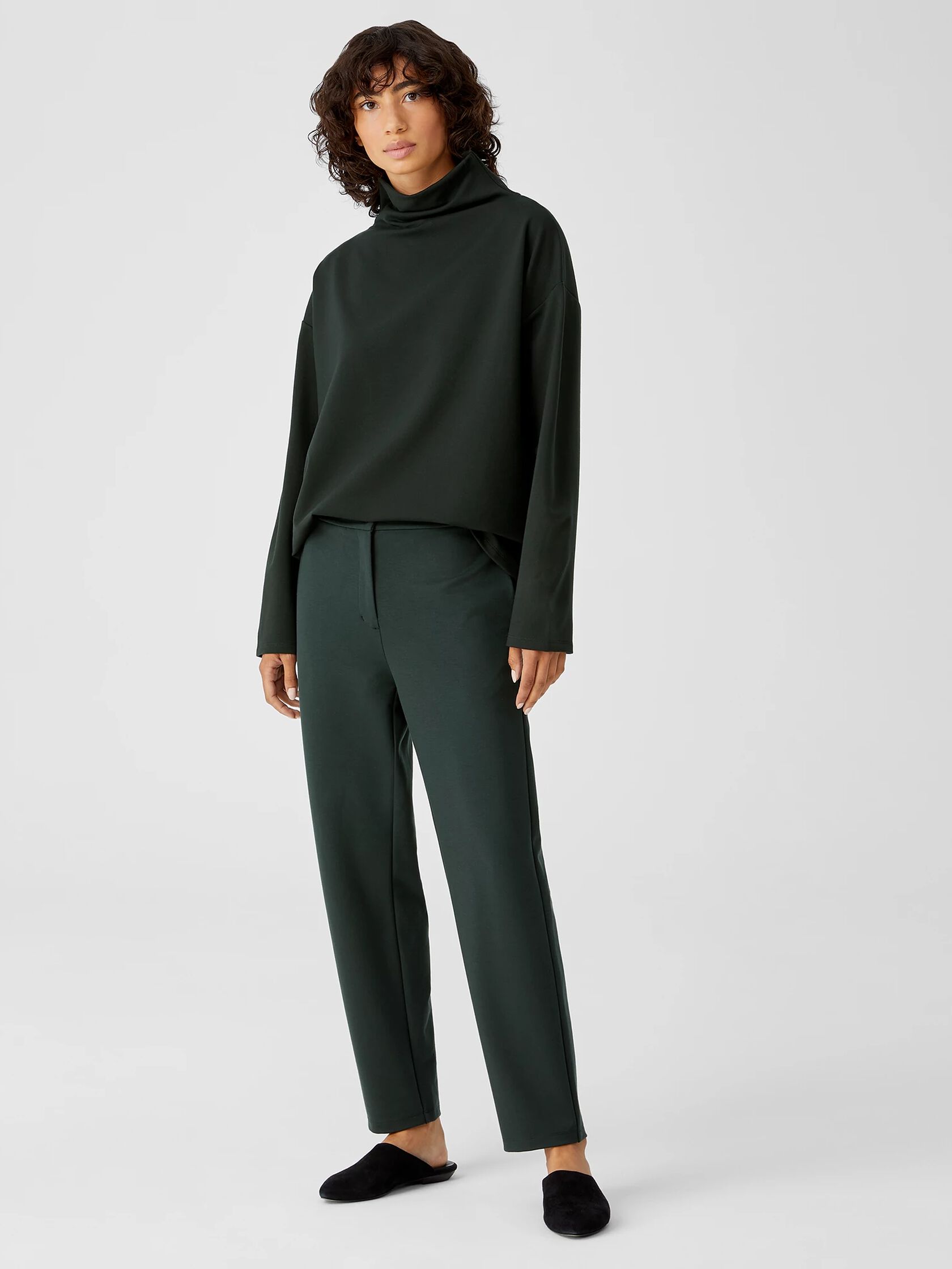 Washable Flex Ponte Slouchy Pant