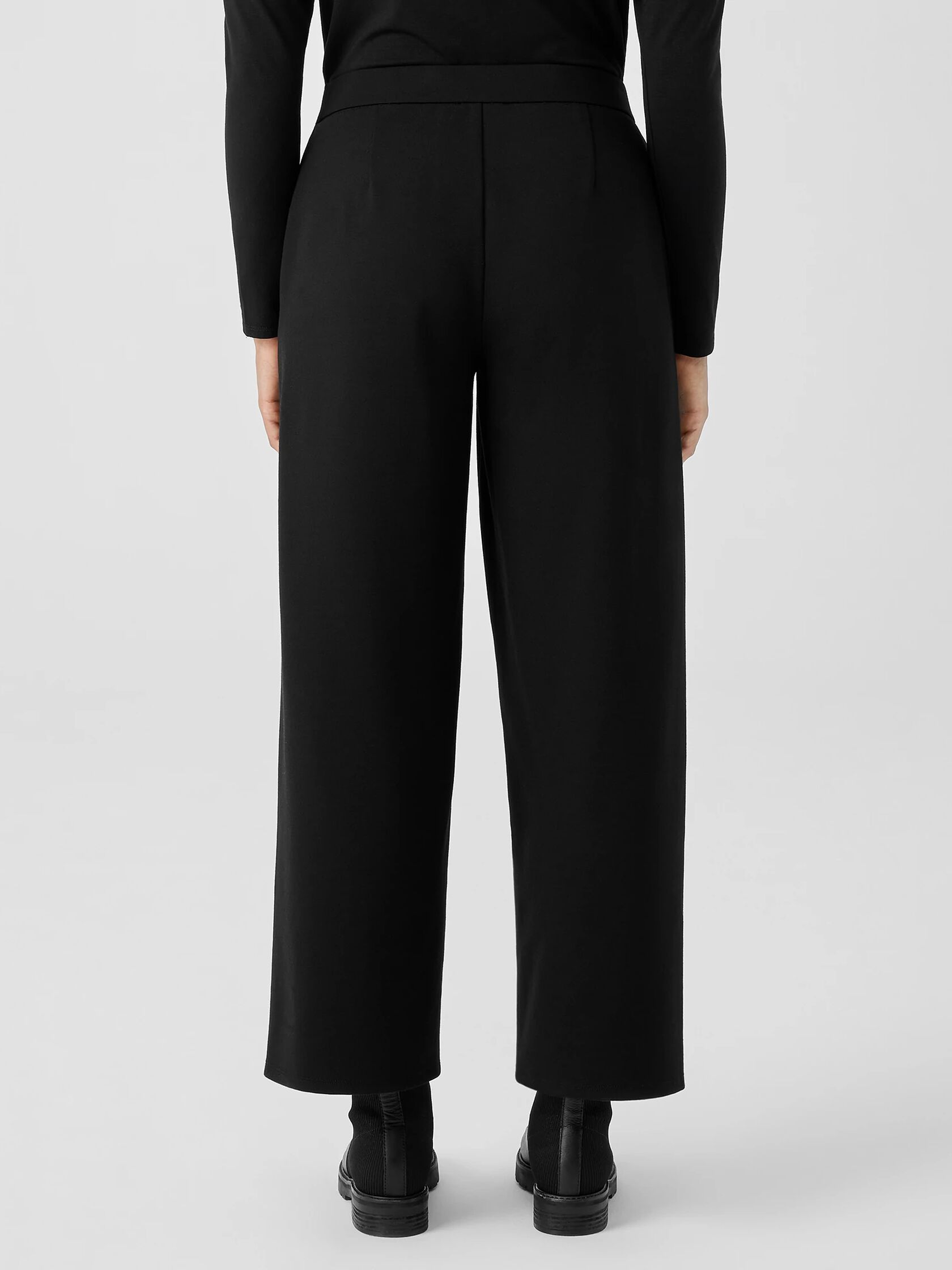 Washable Flex Ponte Wide-Leg Pant