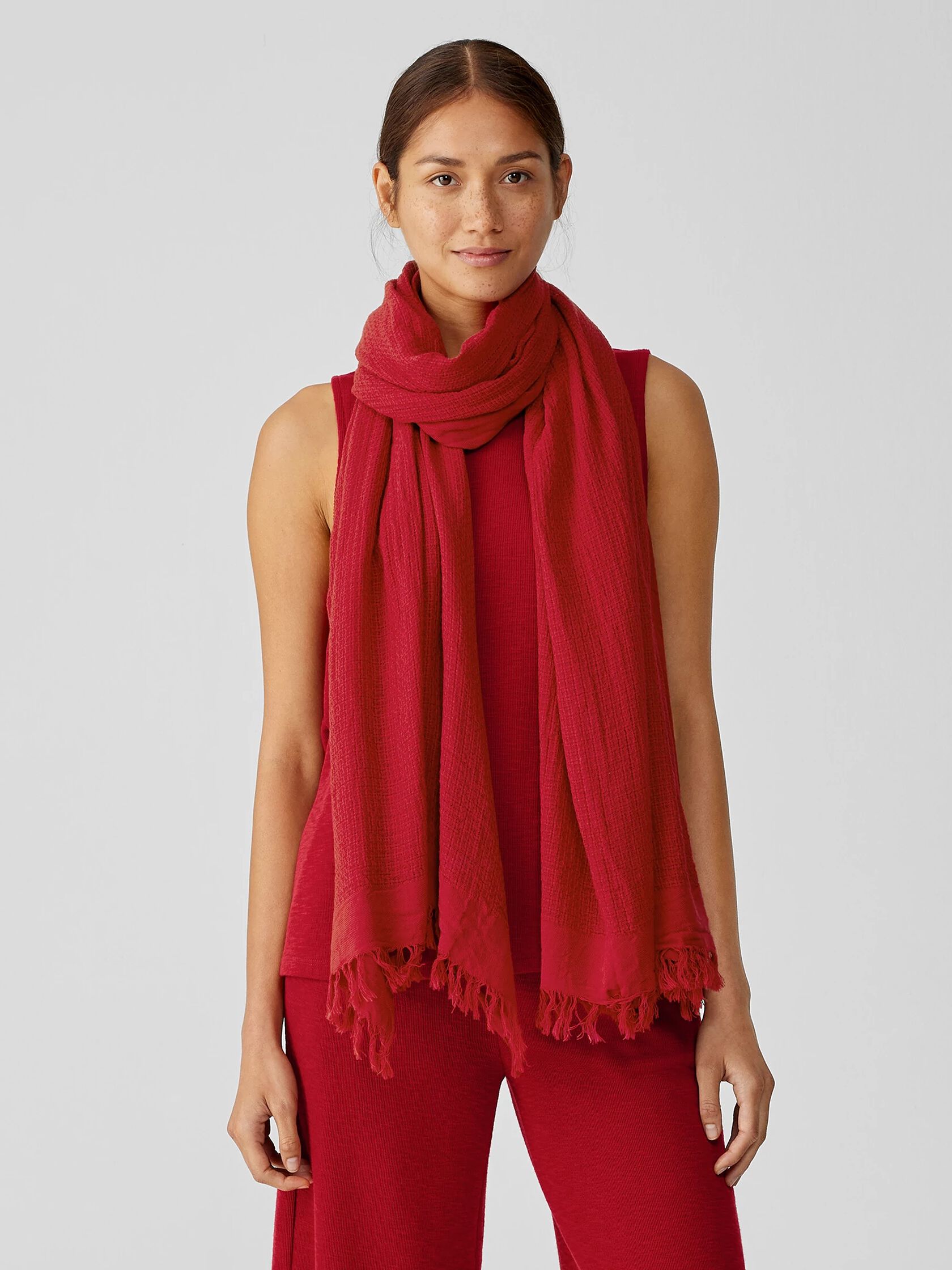 Organic Cotton Open Weave Scarf