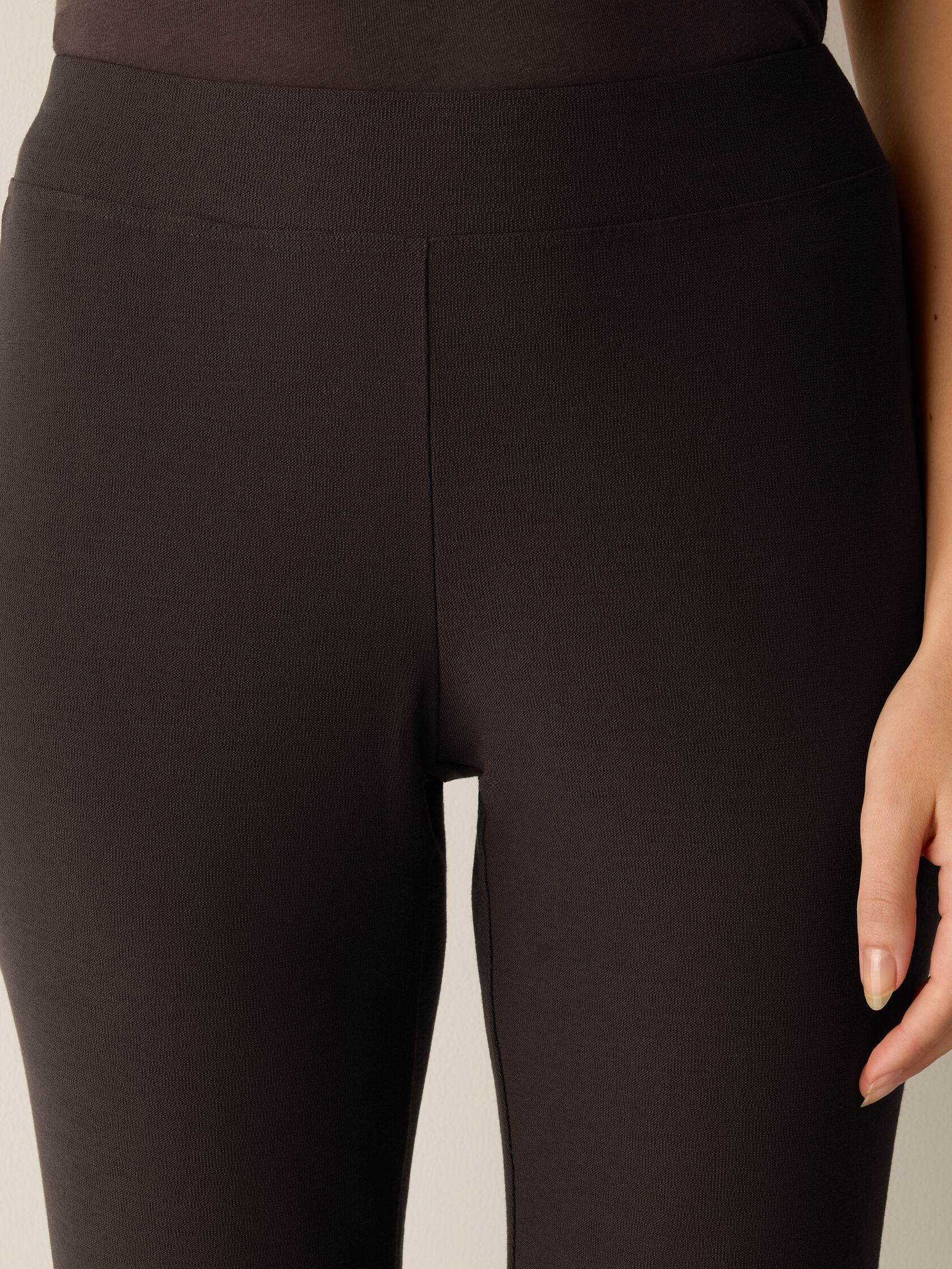 Washable Stretch Crepe Slim Pant