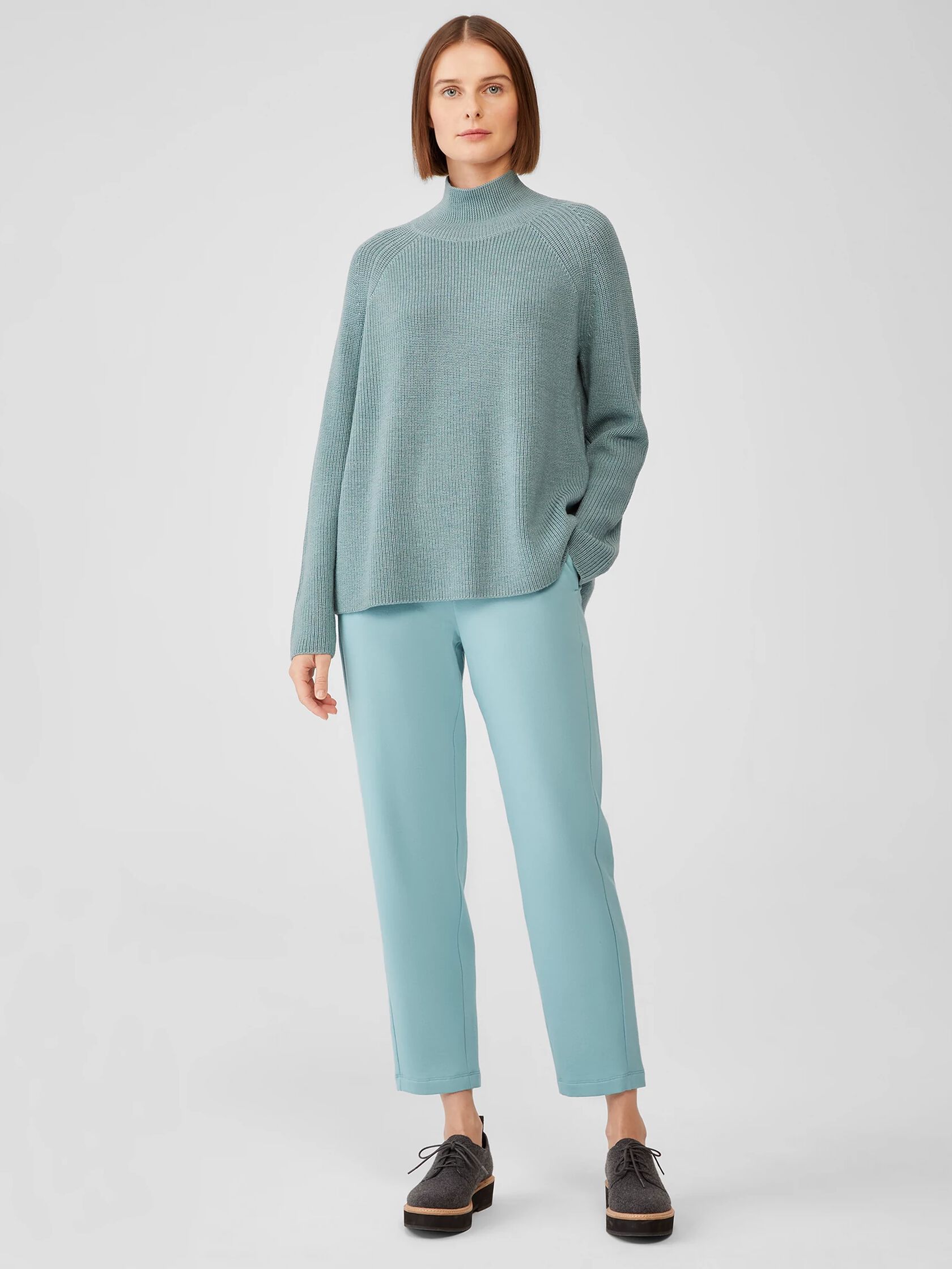 Cozy Brushed Terry Slouchy Pant